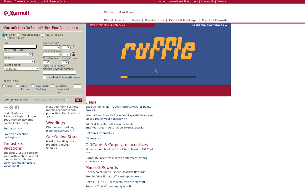 marriott.com in 2006