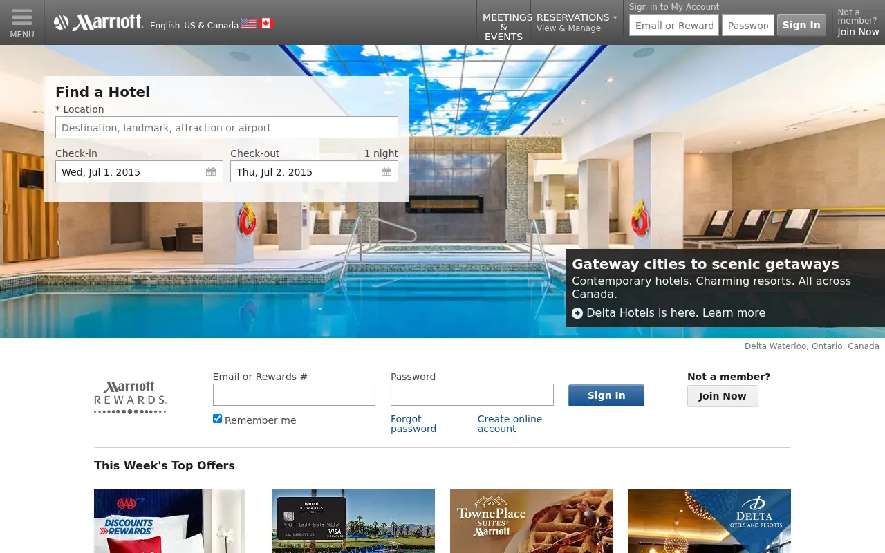 marriott.com in 2015