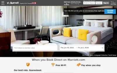 marriott.com in 2016