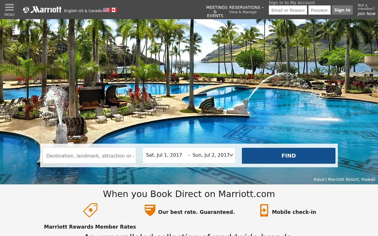 marriott.com in 2017