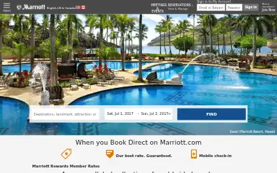 marriott.com in 2017