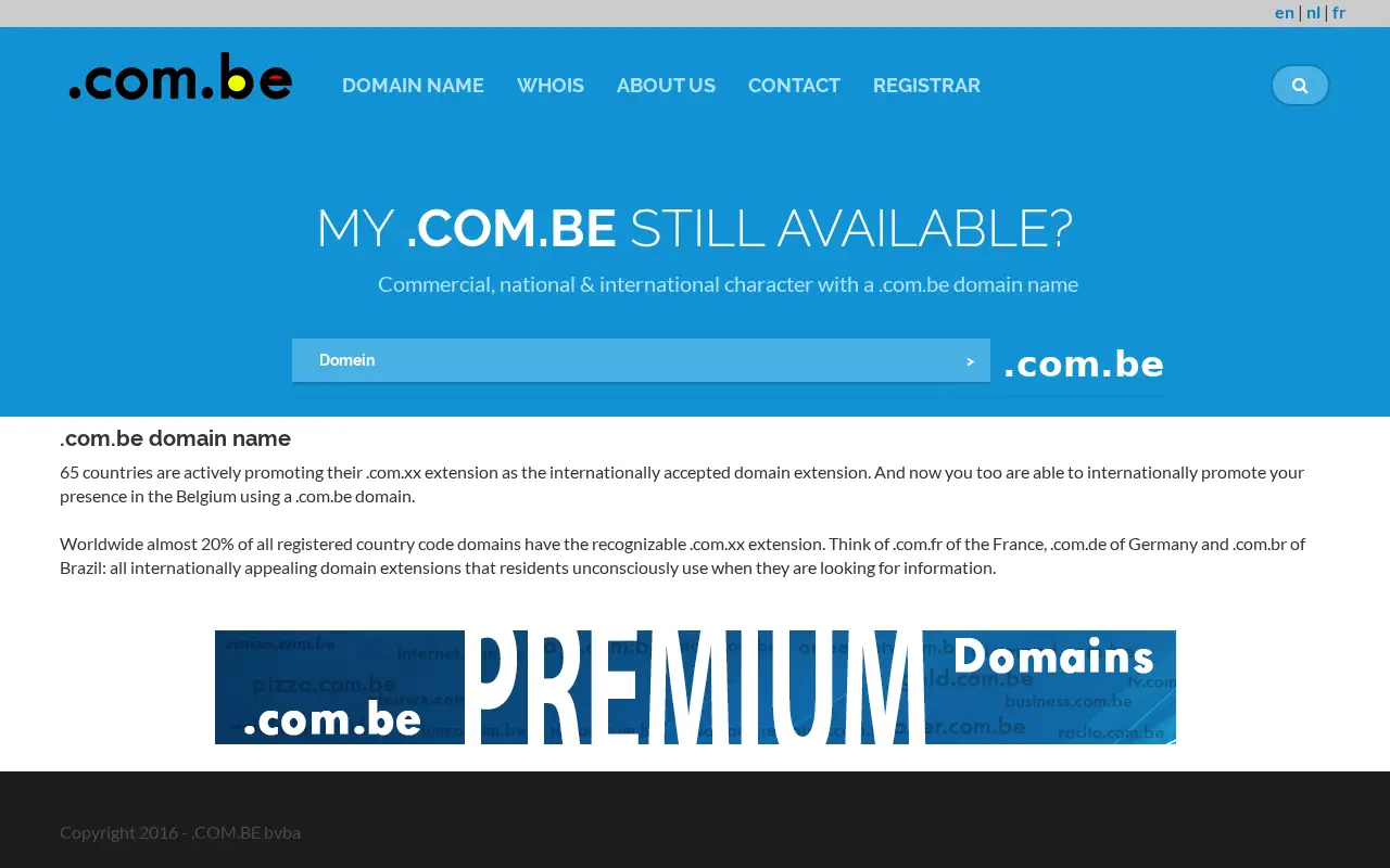 com.be in 2016