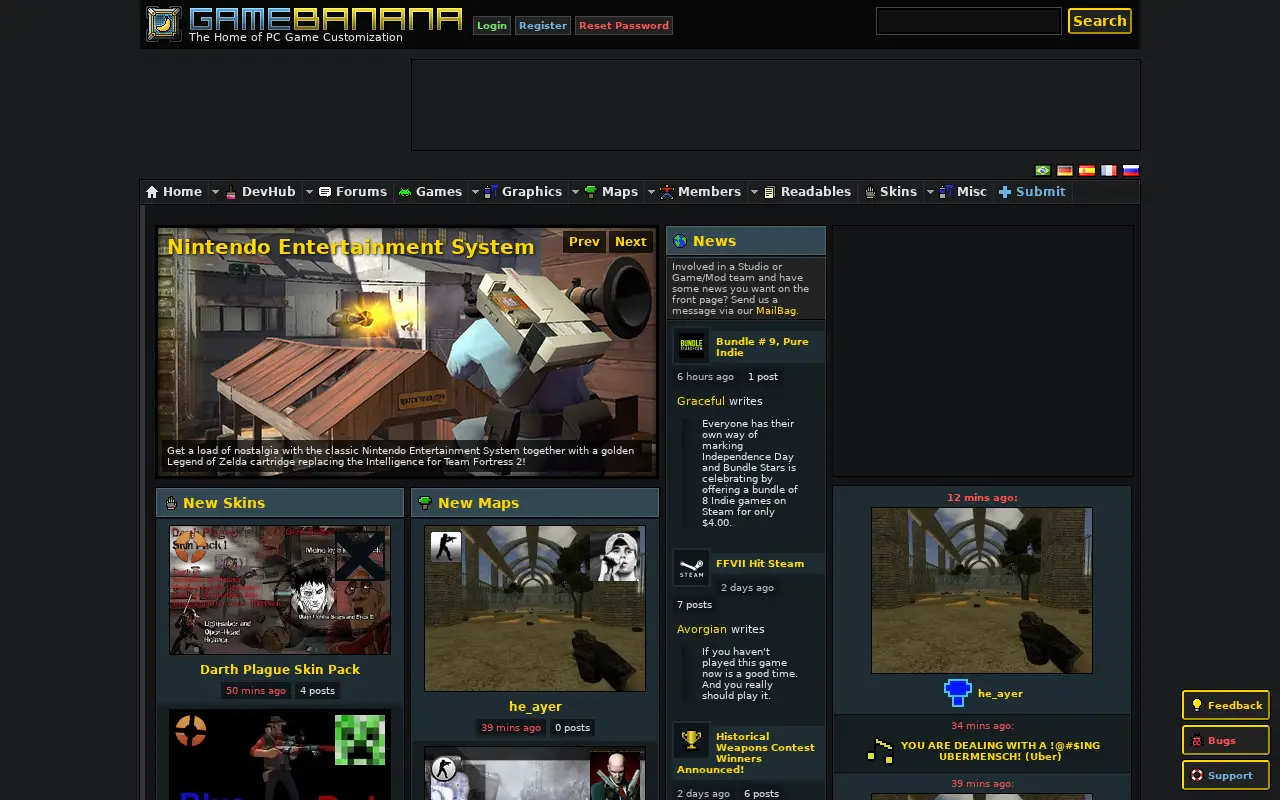 gamebanana.com in 2013
