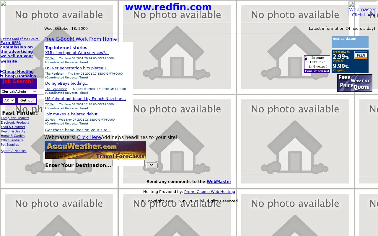 redfin.com in 2000
