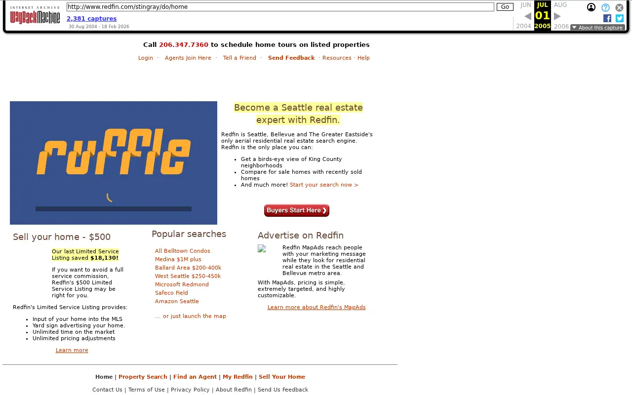 redfin.com in 2005