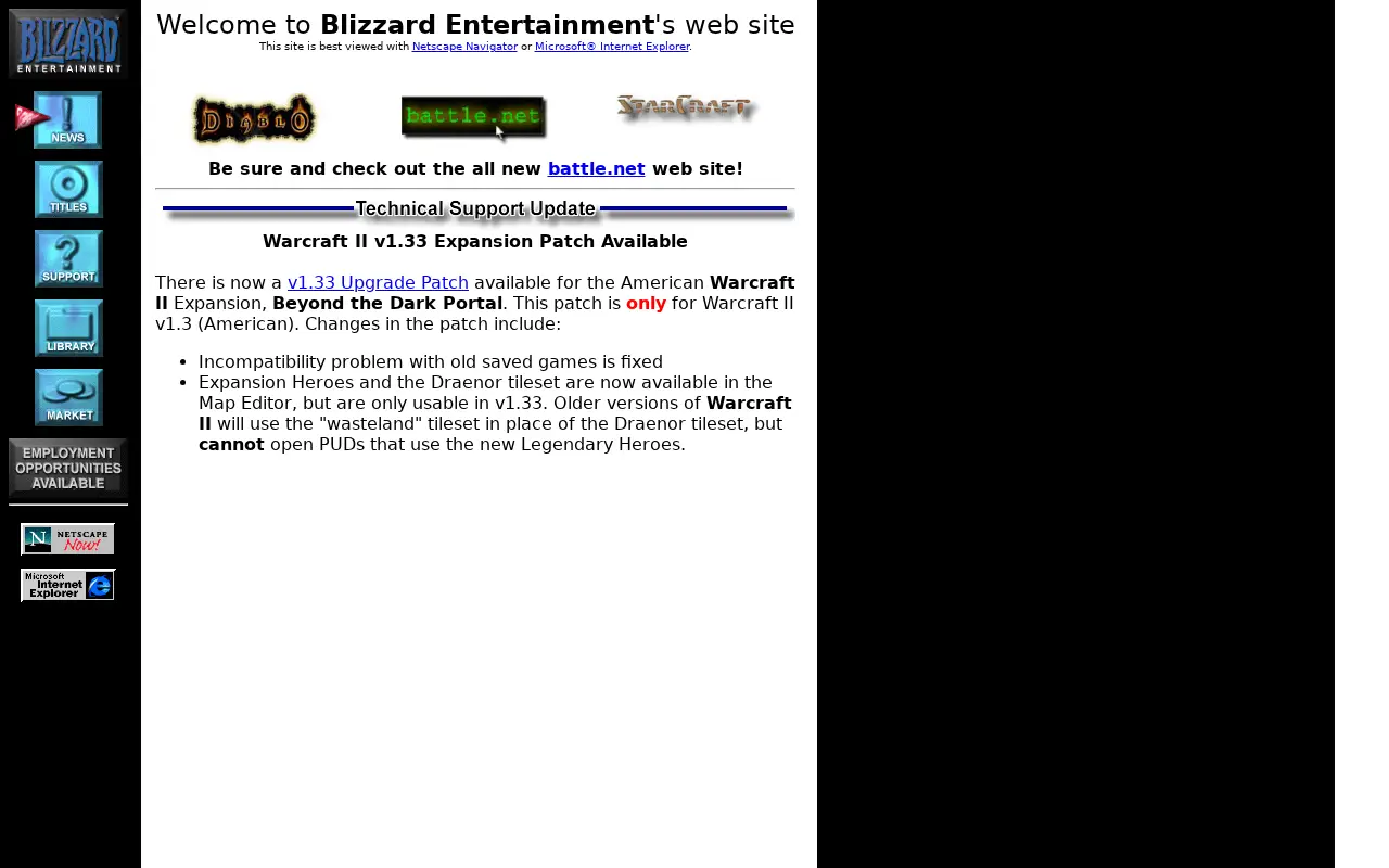 blizzard.com in 1996