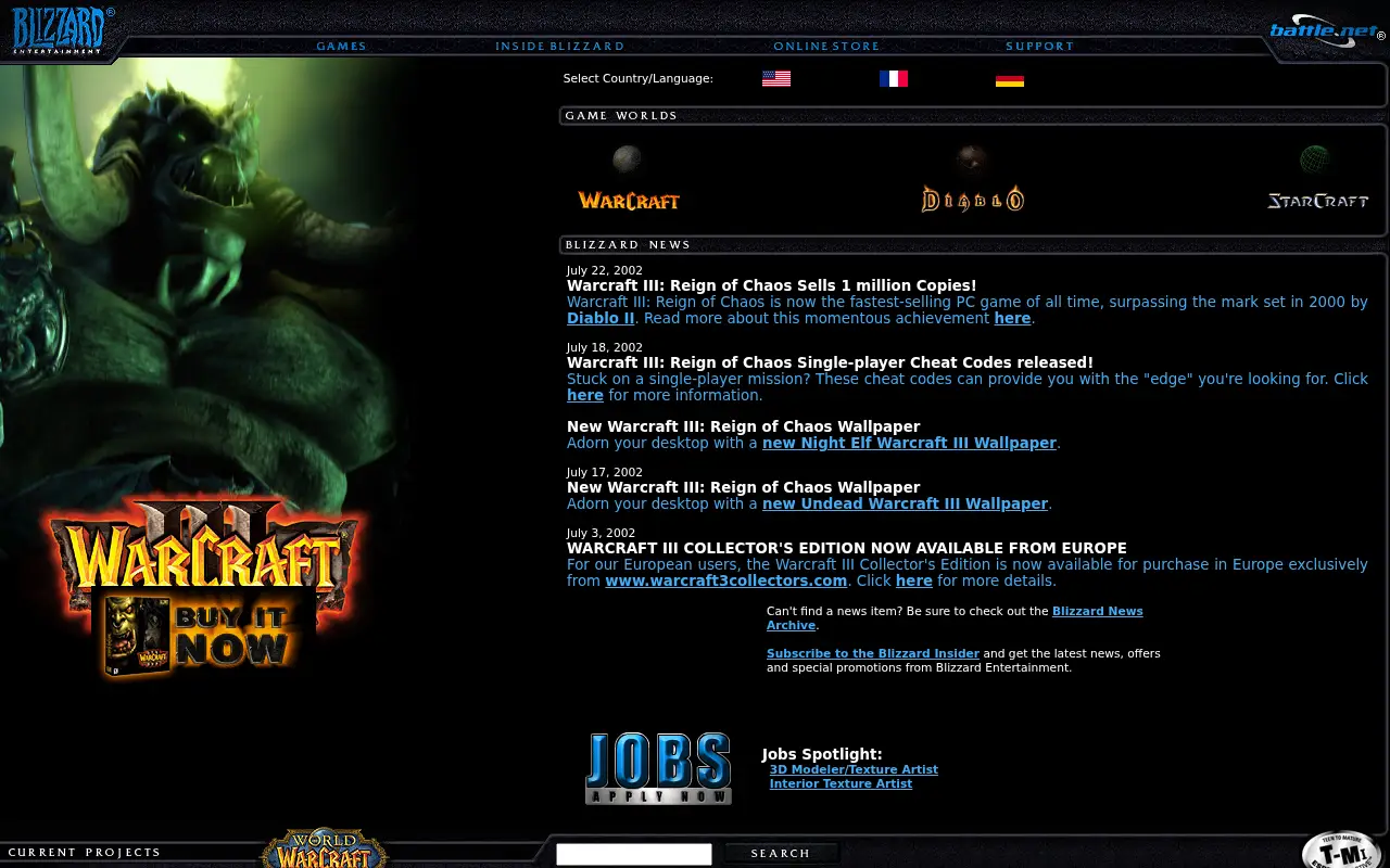 blizzard.com in 2002