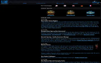 blizzard.com in 2004