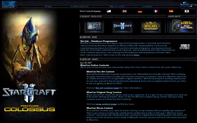 blizzard.com in 2007