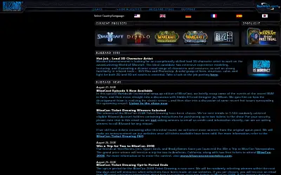 blizzard.com in 2008
