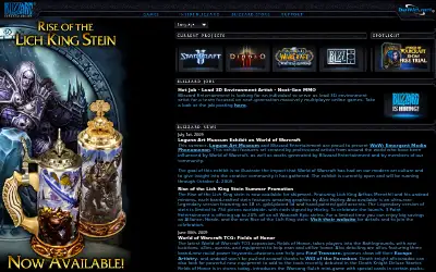blizzard.com in 2009