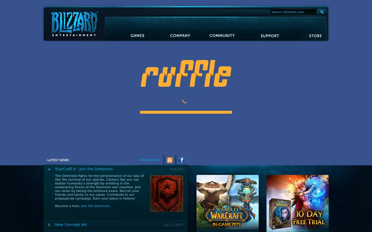 blizzard.com in 2010