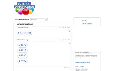 loteriasdominicanas.com in 2011