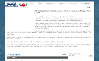 loteriasdominicanas.com in 2016