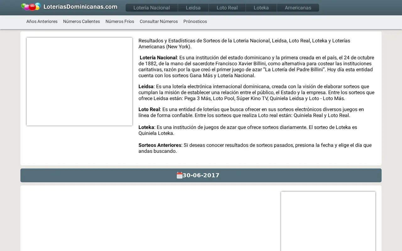 loteriasdominicanas.com in 2017