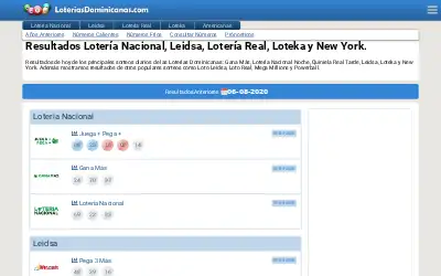 loteriasdominicanas.com in 2020