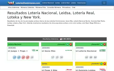 loteriasdominicanas.com in 2021