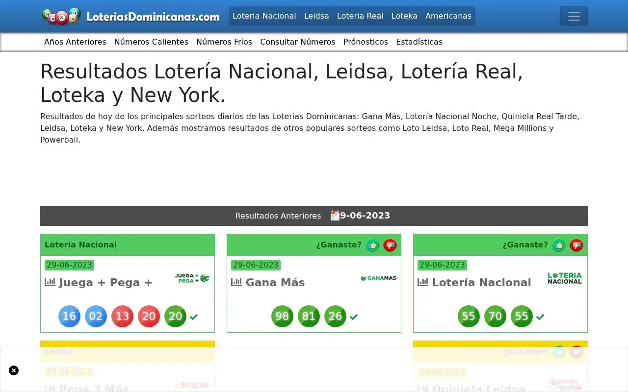 loteriasdominicanas.com in 2023