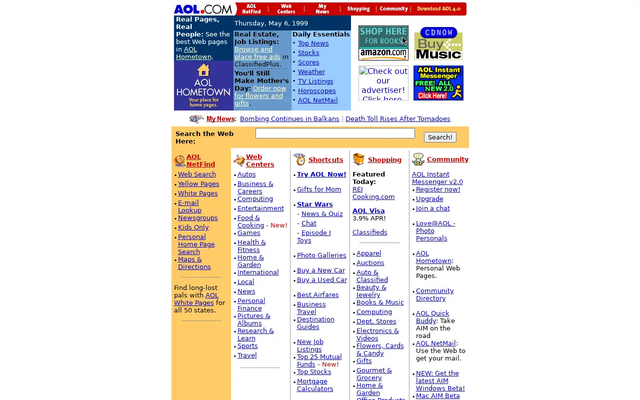 aol.com in 1999
