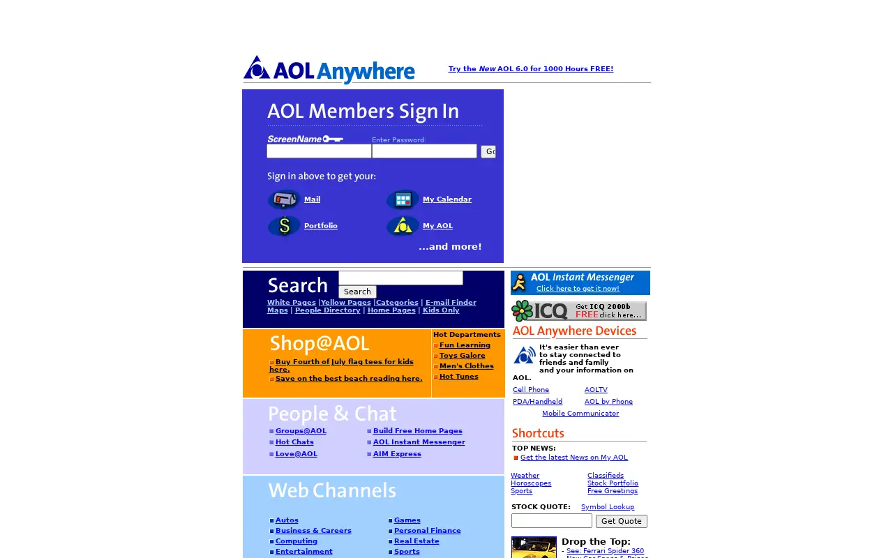 aol.com in 2001