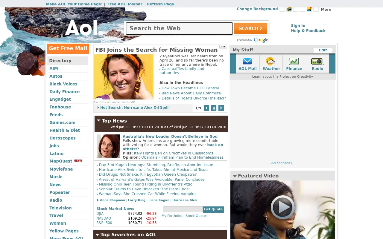 aol.com in 2010