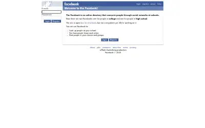 facebook.com on November 25, 2005