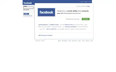 facebook.com in 2007