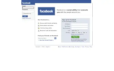 facebook.com in 2008