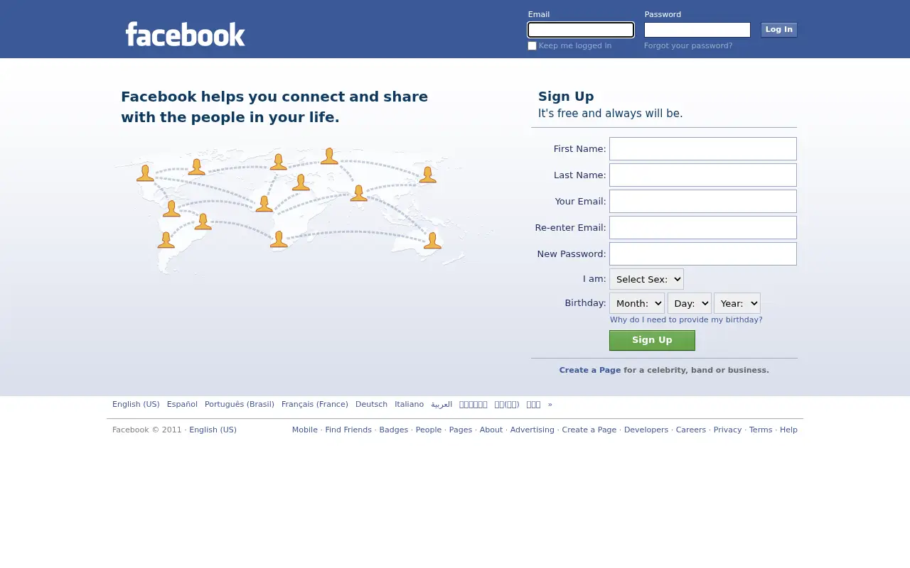 facebook.com in 2011
