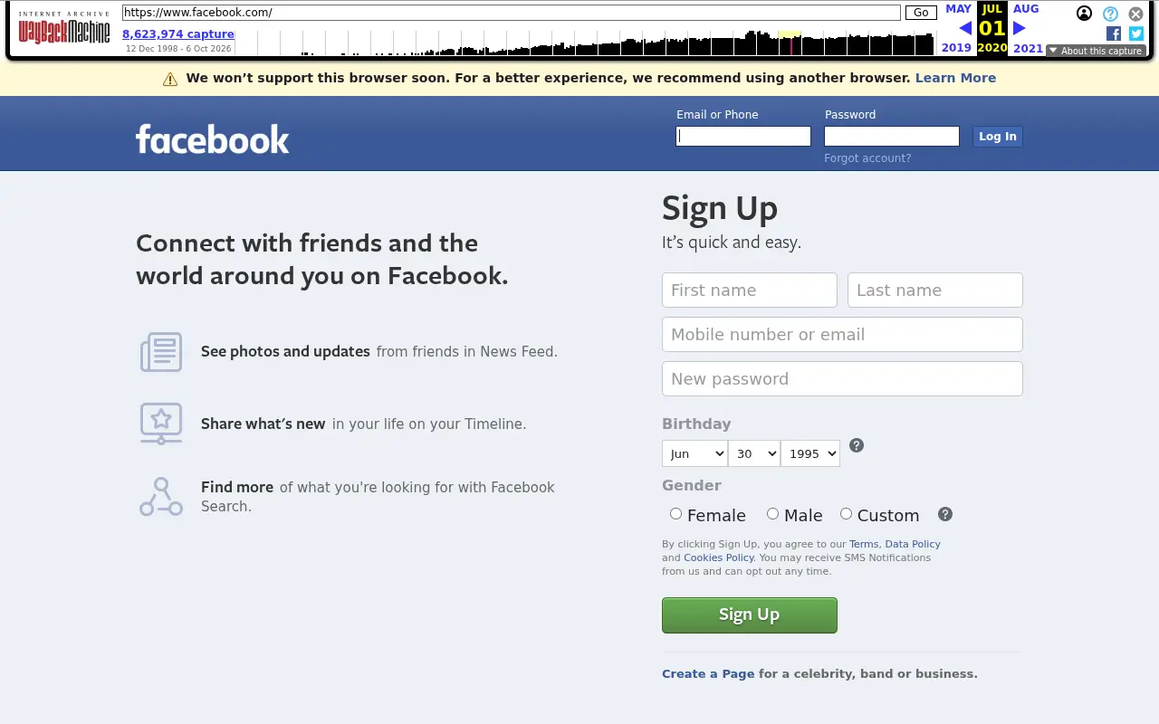 facebook.com in 2020