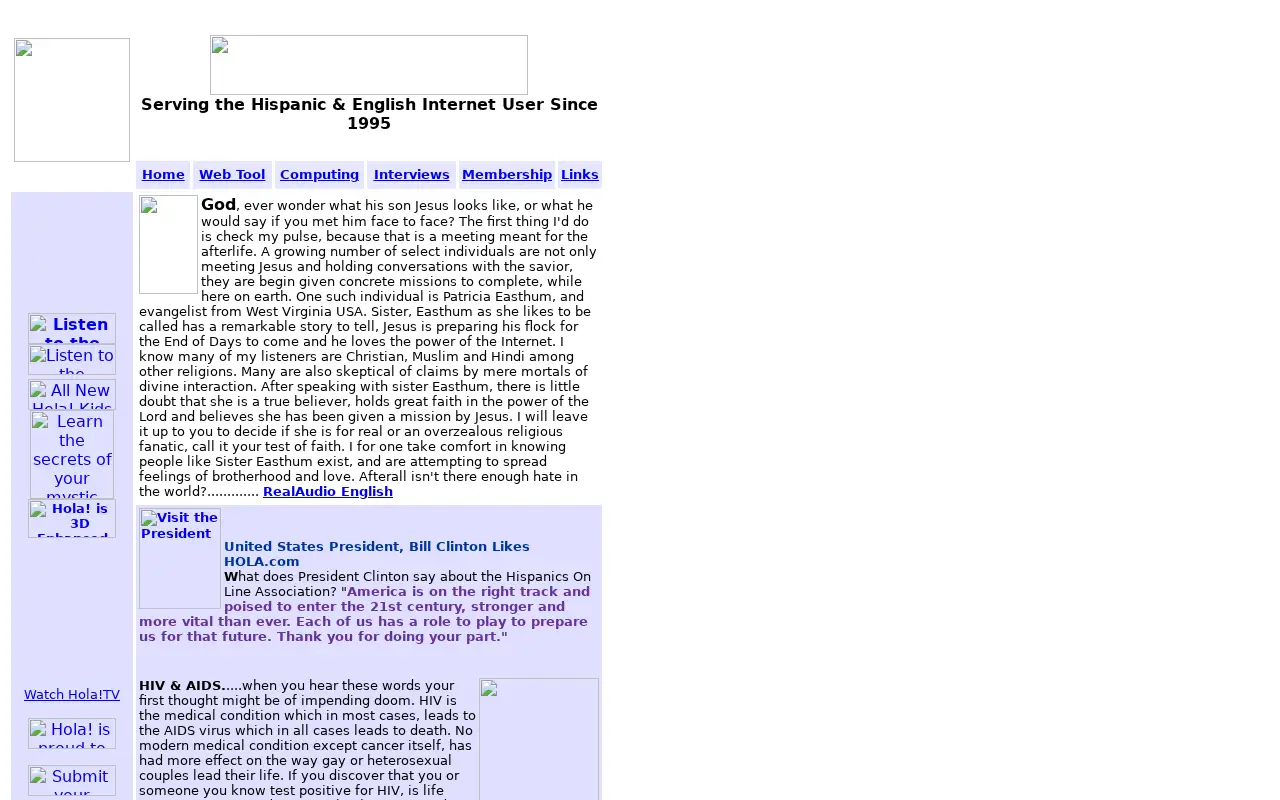 hola.com in 2000