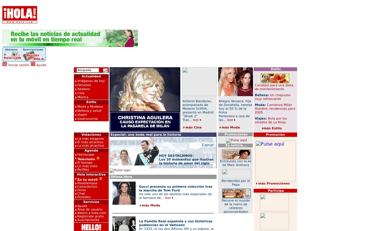 hola.com in 2004