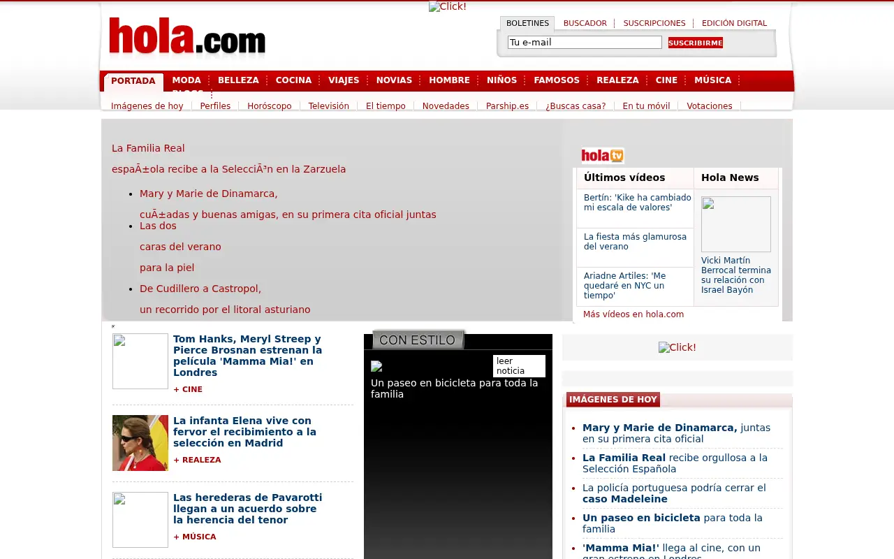 hola.com in 2008