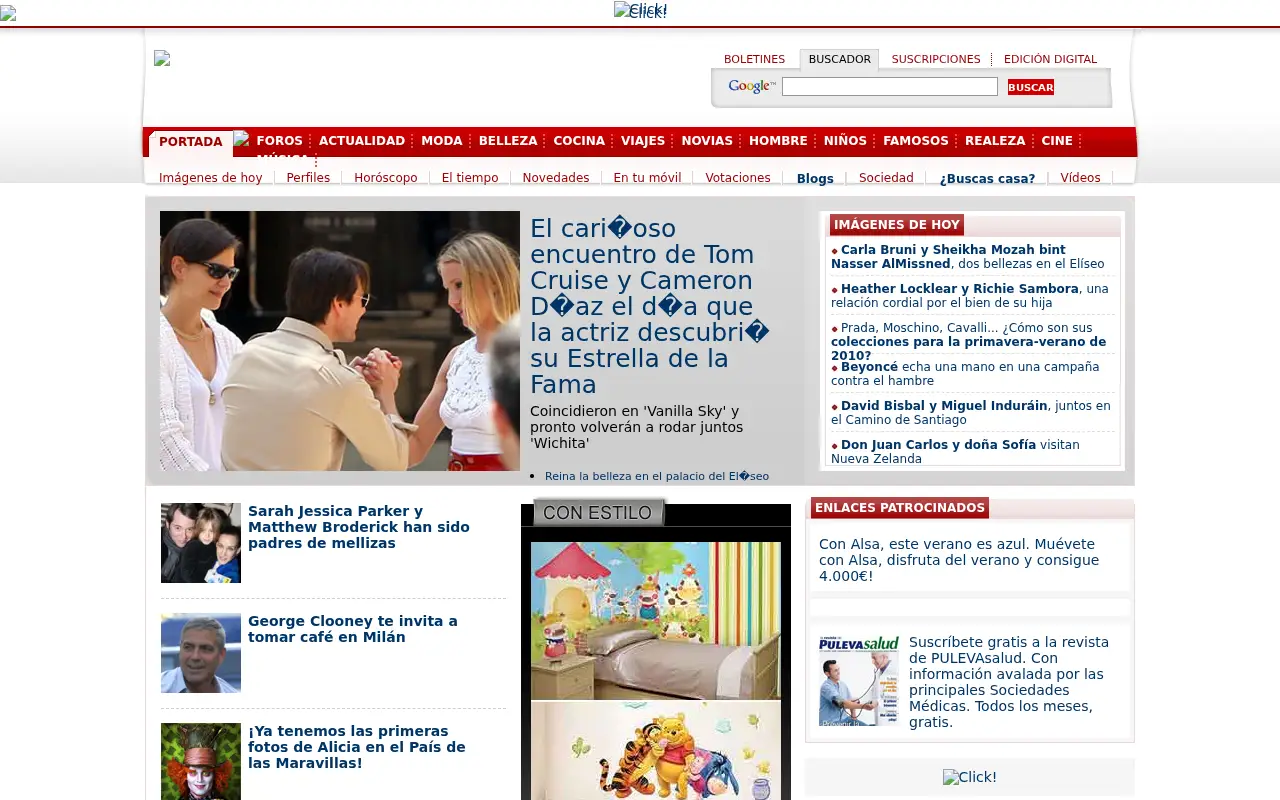 hola.com in 2009
