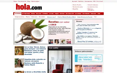 hola.com in 2010