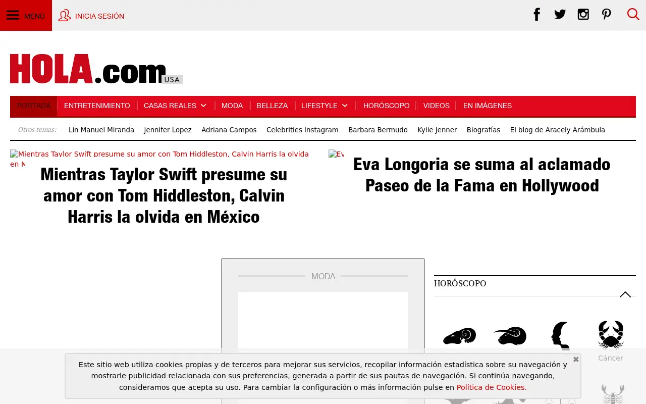 hola.com on June 30, 2016