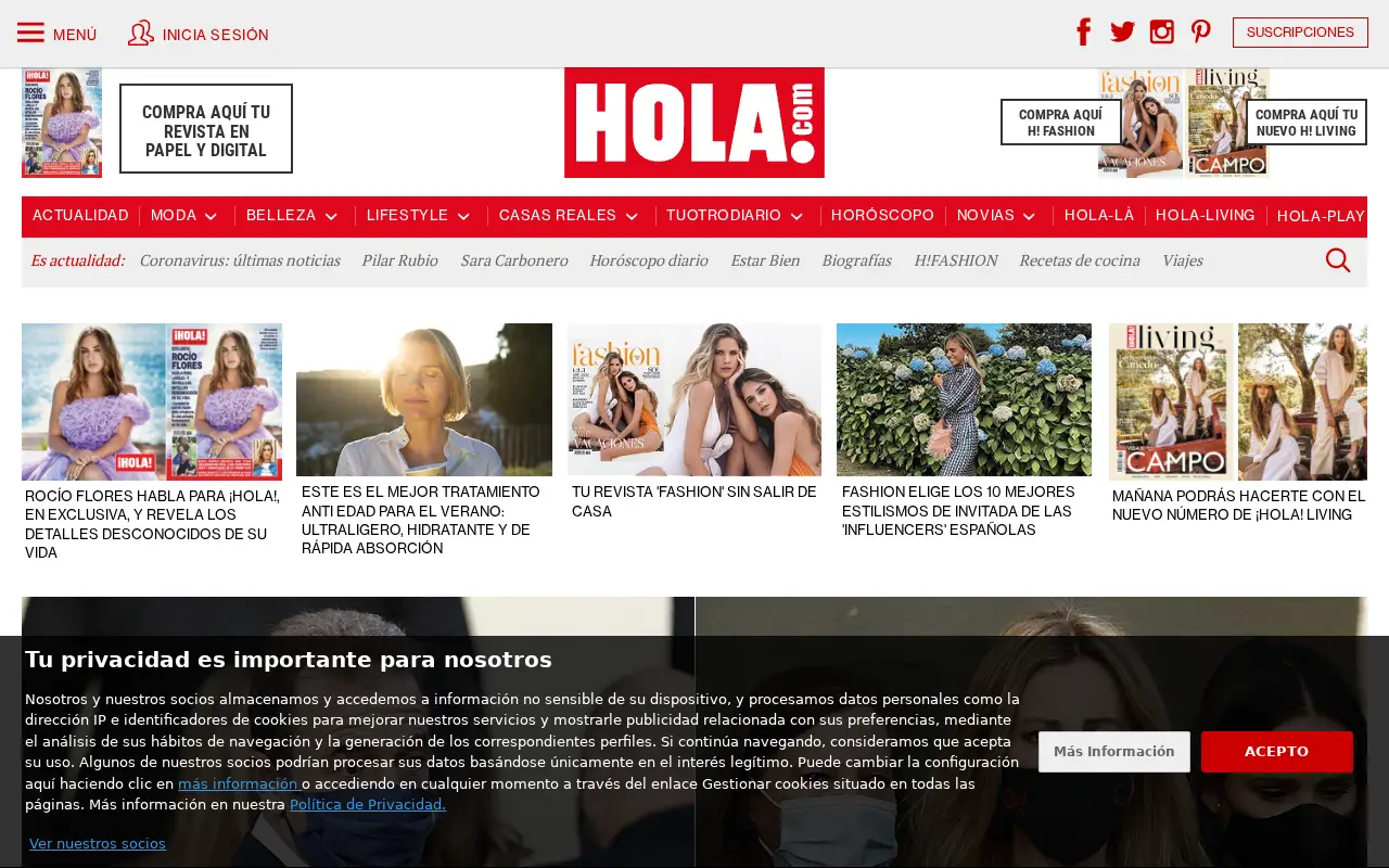 hola.com in 2020