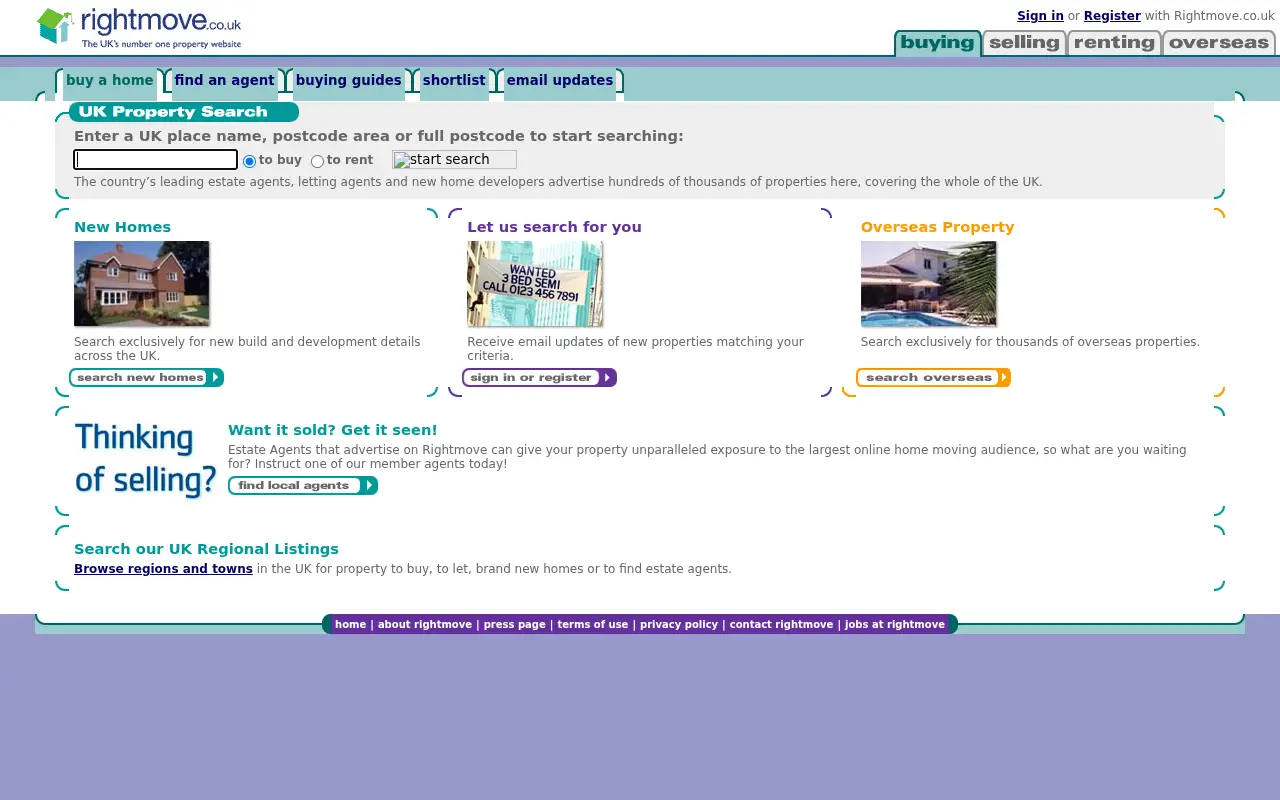 rightmove.co.uk in 2004