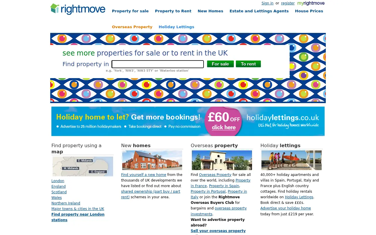 rightmove.co.uk in 2010
