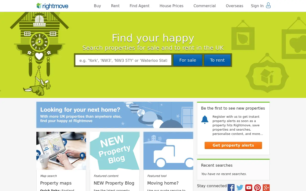 rightmove.co.uk in 2016