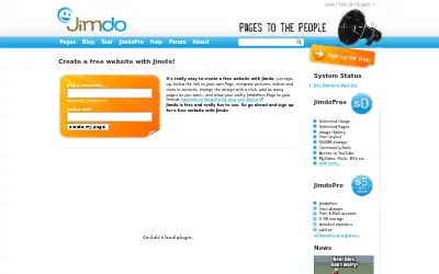 jimdo.com in 2009
