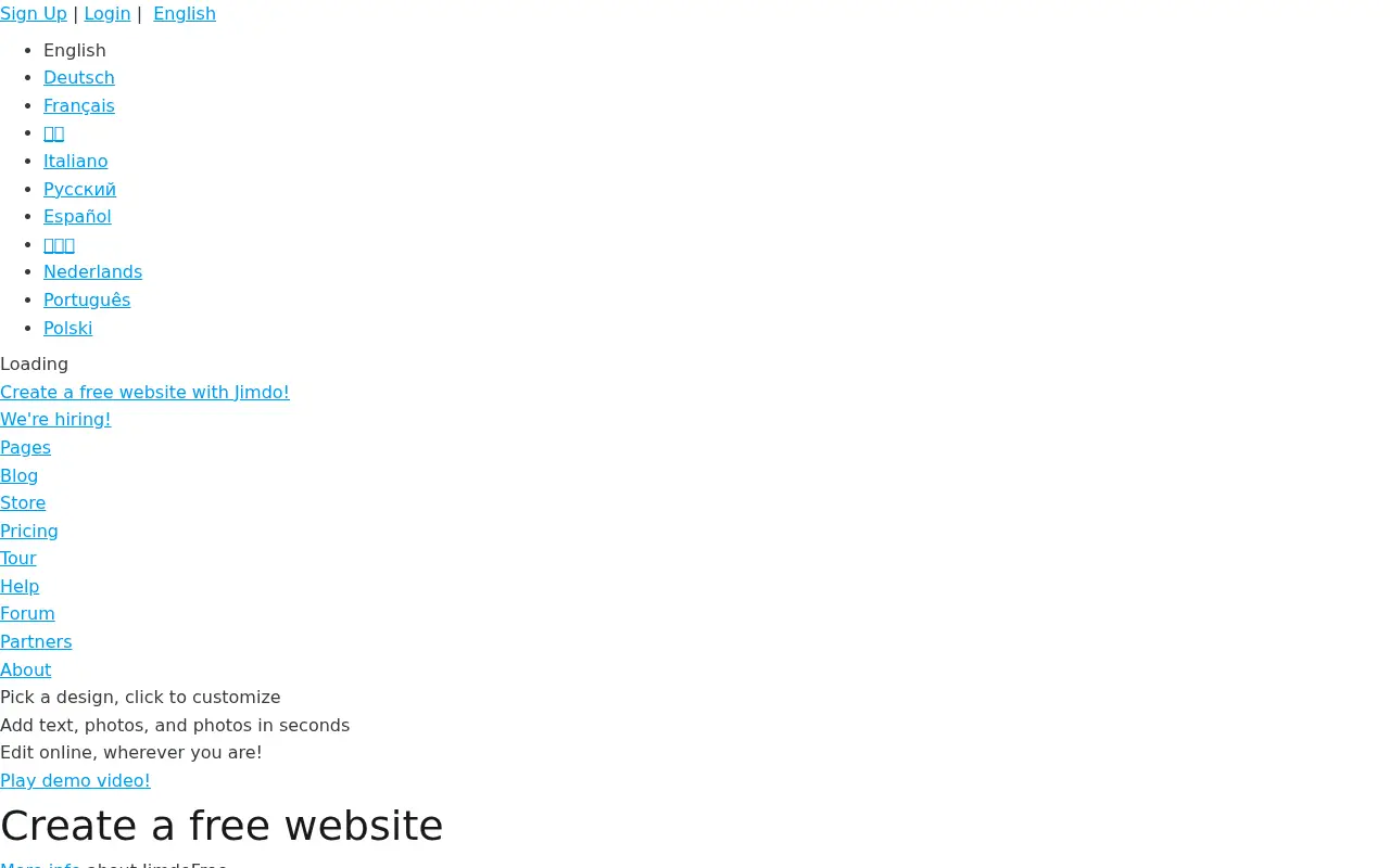 jimdo.com in 2011