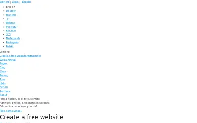 jimdo.com in 2011
