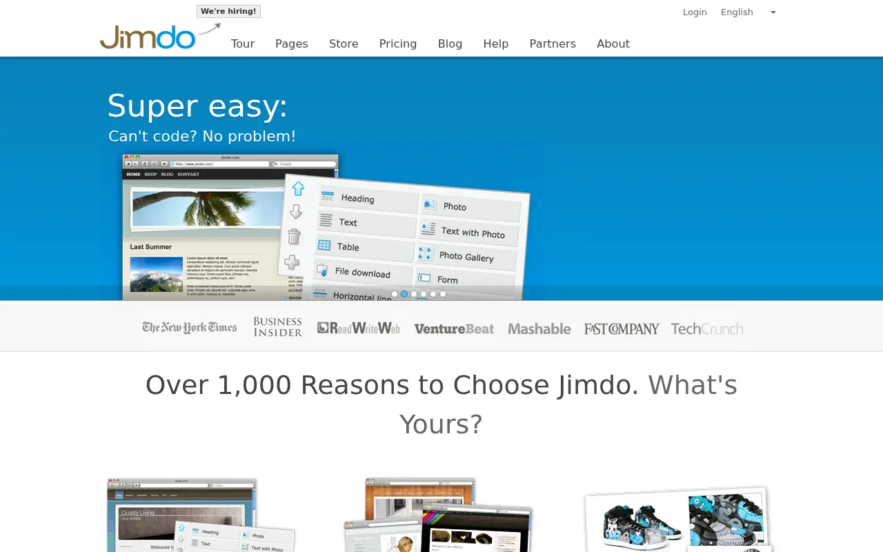jimdo.com in 2012