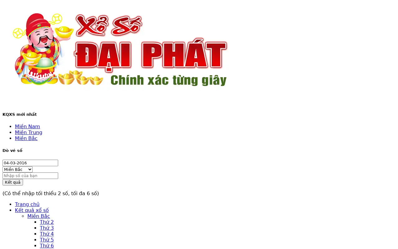 xosodaiphat.com on March 5, 2016