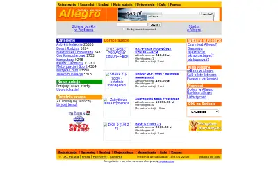 allegro.pl in 2001