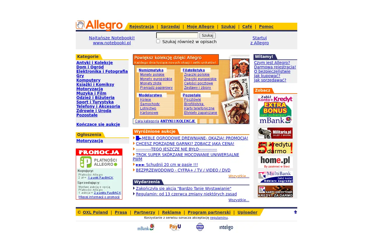 allegro.pl in 2003