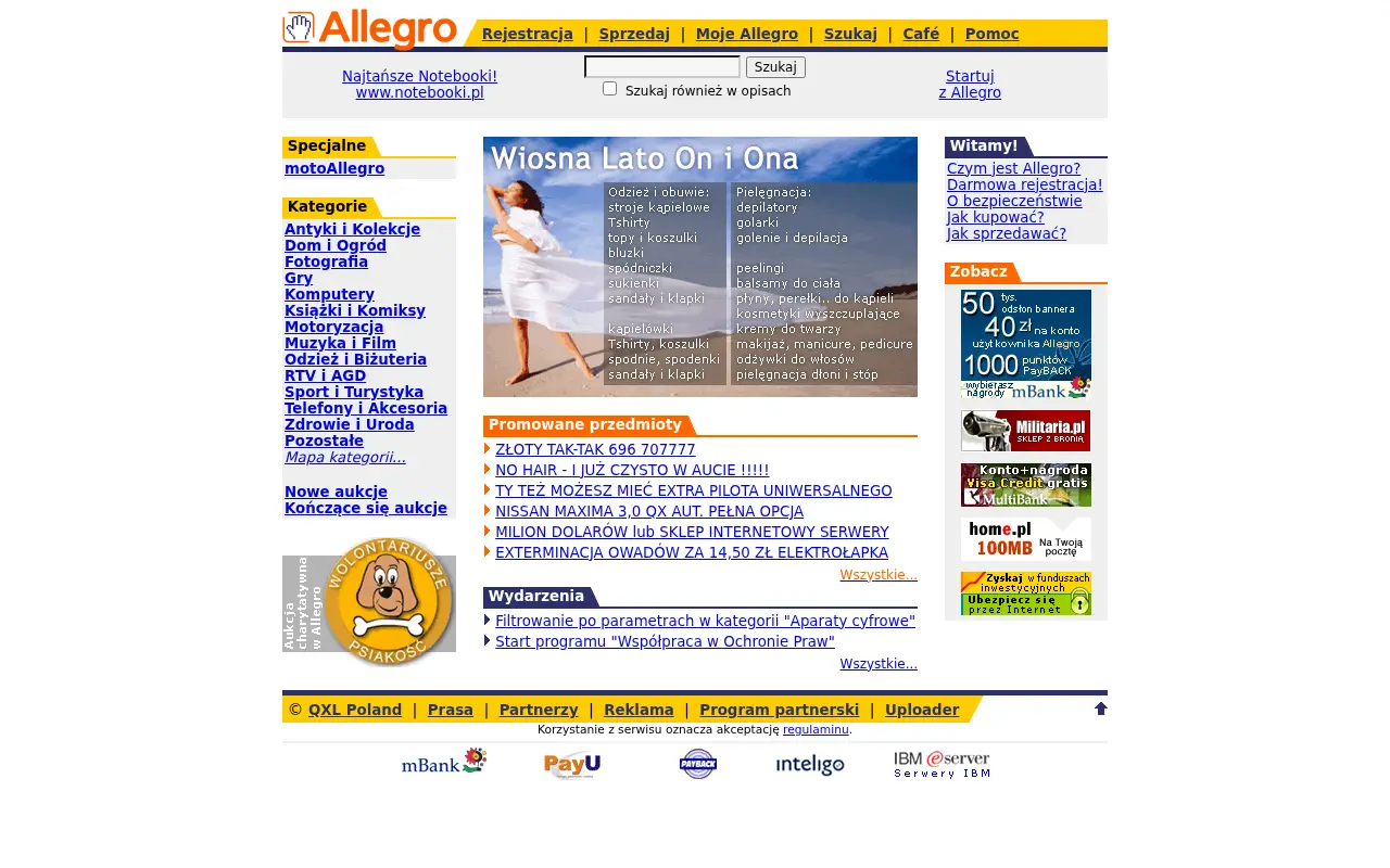 allegro.pl in 2004