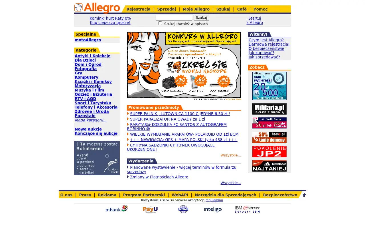 allegro.pl in 2005