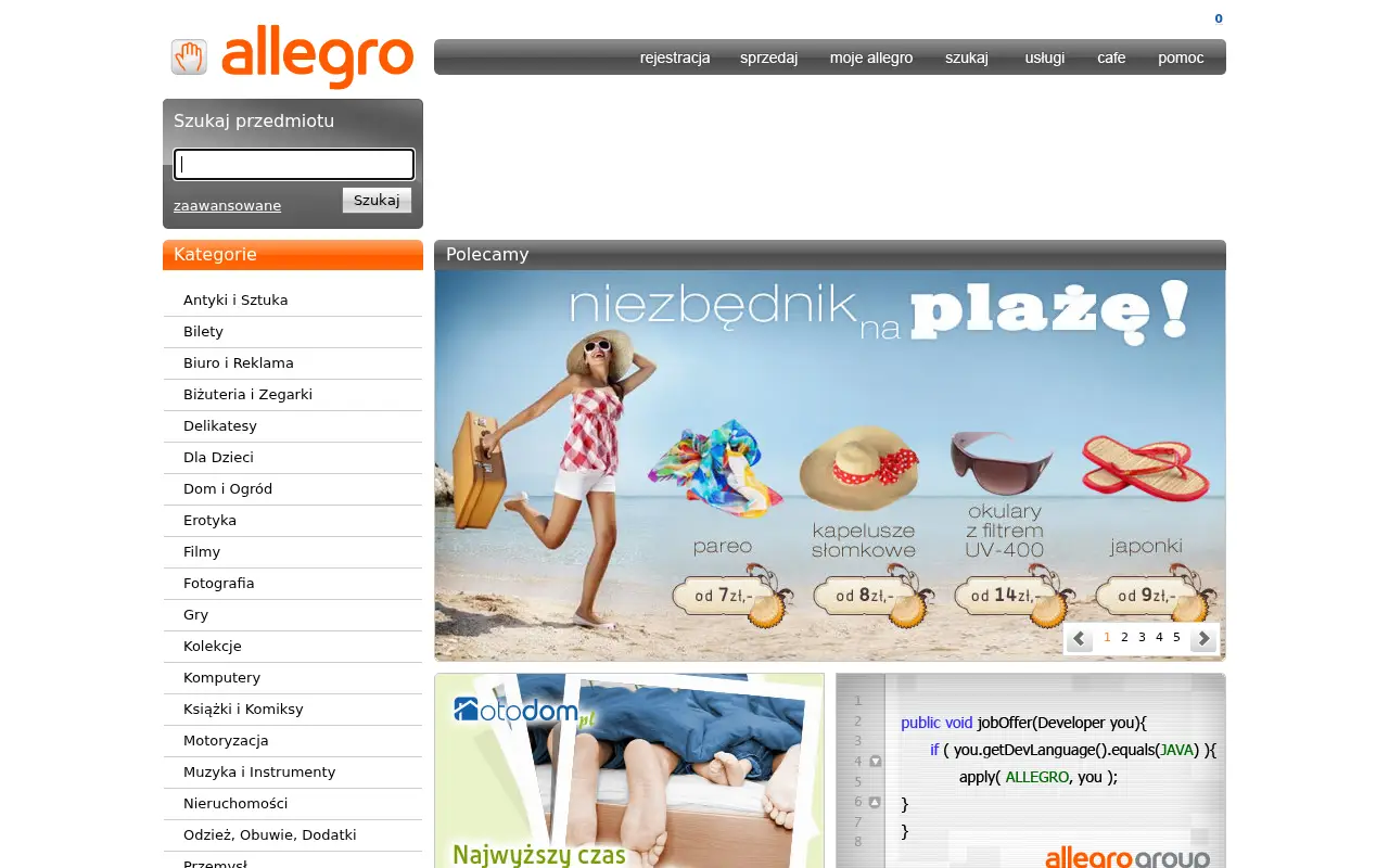 allegro.pl in 2011